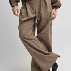 Pantalone morbido marrone Meme Road