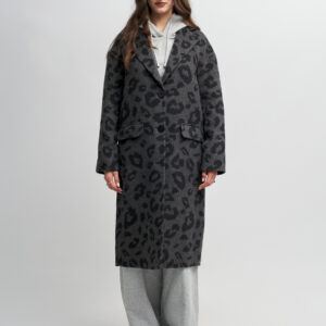 Cappotto monopetto animalier. AI25 by Silvian Heach